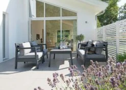 Stoltö Sitzgruppe 4 Sitzplätze, Orkangrau/Grau -Hay || Brafab || Fatboy Verkäufe hillerstorp stolto sofa set 4 seats hurricane grey grey 2