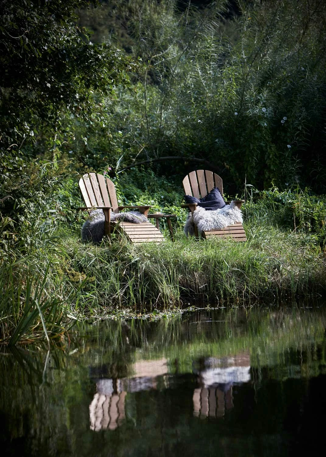 Tennessee Liegestuhl Mit Fußhocker, Wärmebehandelt Esche 3 Tennessee Liegestuhl Mit Fußhocker, Wärmebehandelt Esche – Bild 3