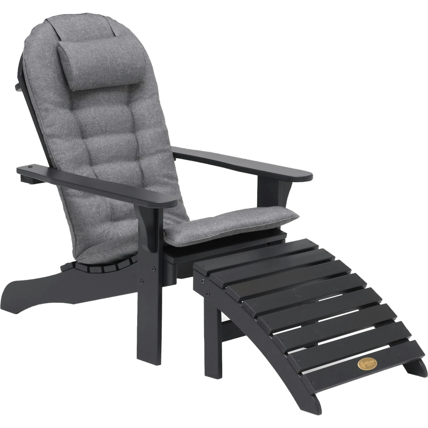 Tennessee Liegestuhl Mit Fußhocker, Orkangrau 2 Tennessee Liegestuhl Mit Fußhocker, Orkangrau – Bild 2
