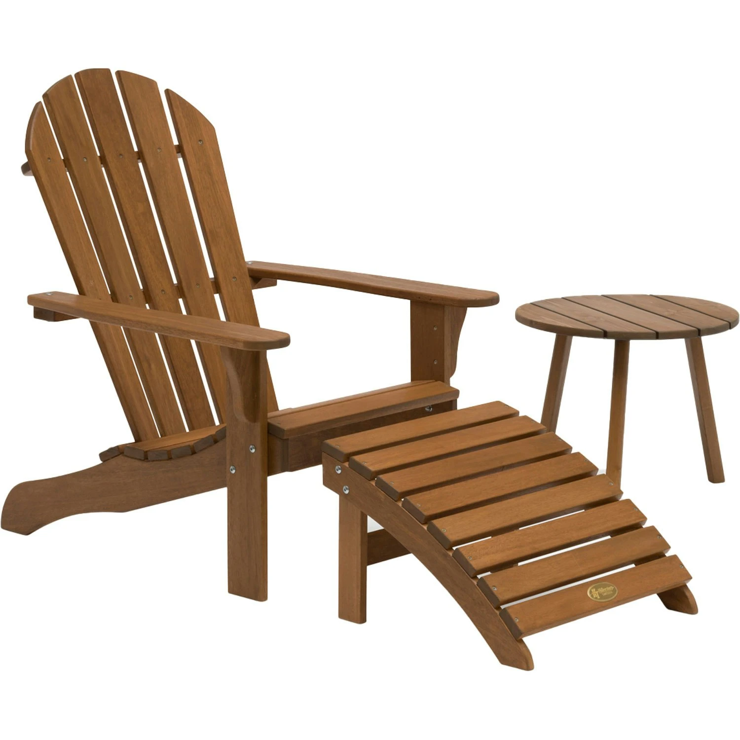 Tennessee Liegestuhl Mit Fußhocker, Wärmebehandelt Esche 2 Tennessee Liegestuhl Mit Fußhocker, Wärmebehandelt Esche – Bild 2