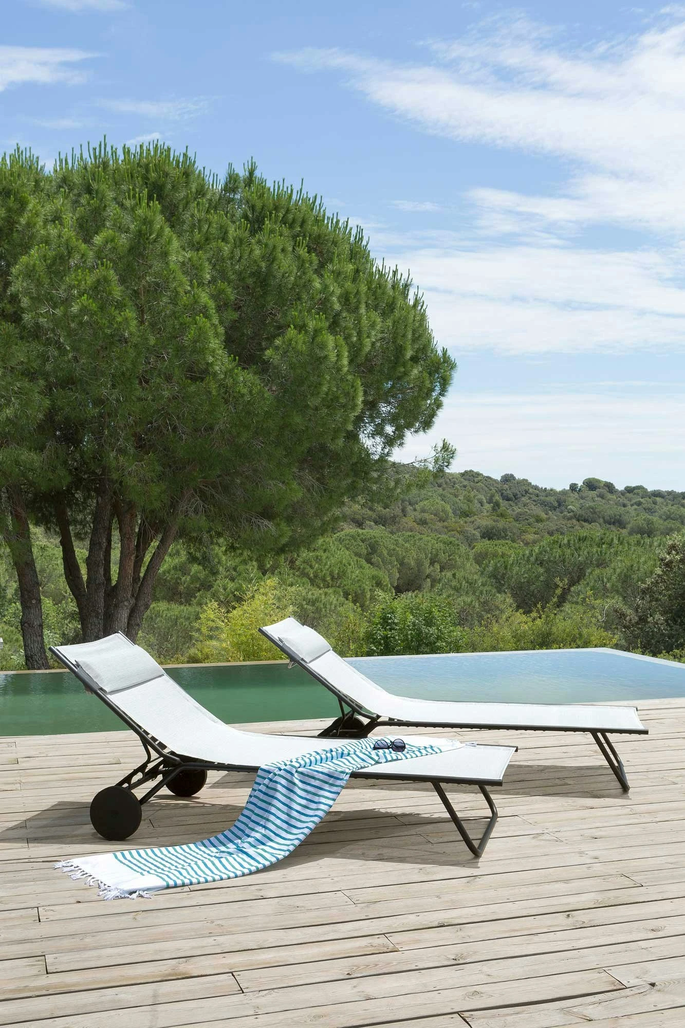 Lafuma Miami Batyline Sun Bed, Duo Obsidian 5 Lafuma Miami Batyline Sun Bed, Duo Obsidian – Bild 5