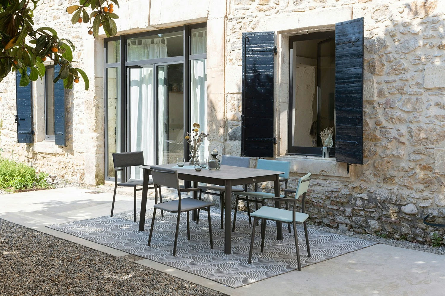 Lafuma Oron Tisch Laminat, L 100x190-250 Cm, Ciment / Titan 5 Lafuma Oron Tisch Laminat, L 100x190-250 Cm, Ciment / Titan – Bild 5