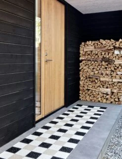 Pix Teppich Schwarz / Vanilla / Beige, 70x300 Cm -Hay || Brafab || Fatboy Verkäufe pappelina pix rug black vanilla beige 1 1