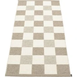 Pix Rug Dark Linen / Vanilla / Linen, 70x160 Cm