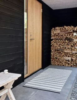 Teo Teppich Warmes Grau / Charcoal / Vanilla, 180x260 Cm -Hay || Brafab || Fatboy Verkäufe pappelina teo rug warm grey charcoal vanilla 1