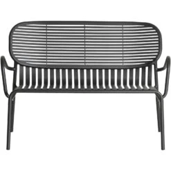 Week-End Gartensofa 2-Sitzer, Schwarz